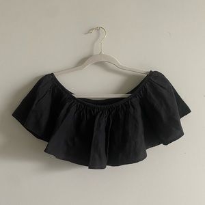 Reformation Off The Shoulder Crop Top